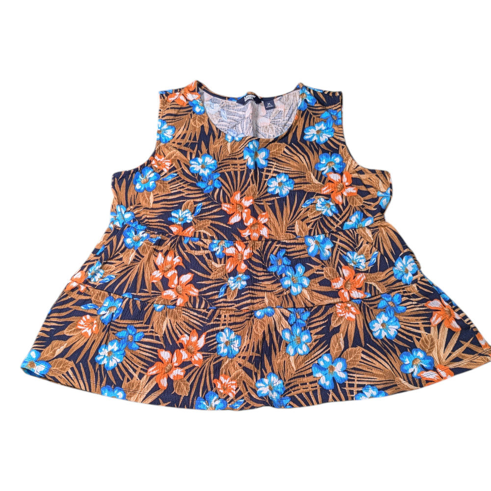 Land's End Women's Floral Shirt Blouse Size M